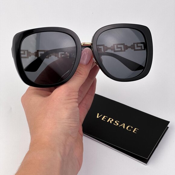 Versace VE4407D Women's Sunglasses – Black Butterfly Frame  | Color Code GB1/87 - Picture 1 of 10